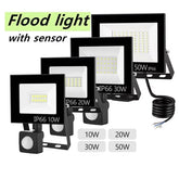 Projecteur Led extérieur projecteur Led lumière étanche 220V 10W 20W 30W 50W 100W lampe de jardin avec capteur de mouvement projecteur de rue