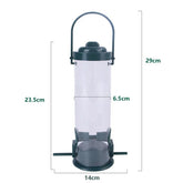 Pet bird feeder, outdoor hanging food dispenser, multiple holes, small bird feeder, automatic foot feeder, bird supplies
