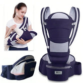 New ergonomic adjustable baby carrier with hip seat, portable and multifunctional, suitable for travel, leisure and everyday use