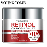 Crème hydratante de soin du visage au collagène au rétinol, hydratation en profondeur, adaptée au vieillissement sec, crème hydratante pour la réparation de la peau