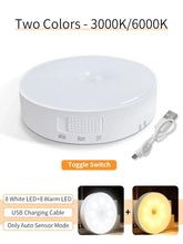 Smart lamp with motion sensor, USB rechargeable, warm white light for kitchen, stairs, hallway, closet, bedroom