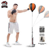 Sac réflexe de boxe gonflable pour l'entraînement de réaction, de visée et d'agilité, équipement de Fitness à domicile, sac de boxe d'installation en un clic