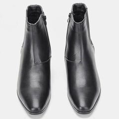 Men's high-heeled Chelsea boots, double elastic
