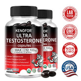 Supplément de force masculine, 12100mg par portion, soutient l'énergie, l'endurance et la force, isole la fatigue, augmente la masse musculaire