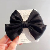 Children's bow hairpins, black, red, pink, princess hair clips, girls' hair accessories, Korean fashion hair clips, hot