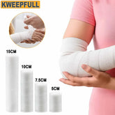 Rouleaux de bandage en gaze, bandages élastiques jetables, en coton respirant, pour soins des plaies, Kits de survie pour soins infirmiers, 1/3/5/6 rouleaux