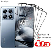 4-1 pièces pour Xiaomi 14T Pro verre d'écran trempé pour Xiaomi 14T protecteur d'écran HD Ptotective Film de téléphone pour Xiaomi 14T
