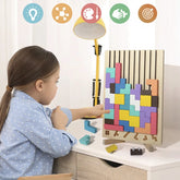 Blocs russes 3D en bois, Puzzle, casse-tête, jouet Tangram, Intelligence, blocs colorés, éducatifs Montessori