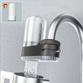 Tap water purifier, physical filtration for home, kitchen, 2 filter elements, removable and washable filter, aerator
