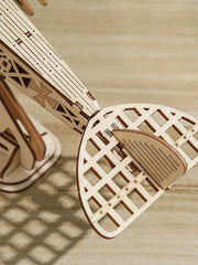 Wooden 3D puzzle, DIY crafts, biplane model kits, handmade gifts
