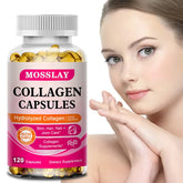 Capsules de collagène avec acide hyaluronique et complexe de vitamine C, supplément de blanchiment de la peau