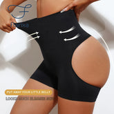 Femmes taille haute façonnage contrôle culotte bout à bout Shapewear Sexy spectacle fesses mince Shorts sous-vêtements Sexy minceur corps Shaper
