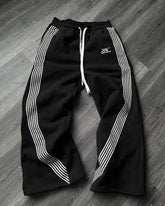 Y2k Casual Grey Embroidered Trousers, Lace Running Pants with Lustre, Functional Tactical, Camouflage for Men and Women
