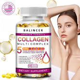 Peptide de collagène multi-cheveux, peau et ongles, supplément de santé digestif et articulaire, collagène hydrolysé, 120 gélules