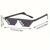 Hot 20 Styles de lunettes de soleil de mode enfants Cos jouer jeu d'action jouet Minecrafter lunettes carrées avec étui EVA jouets pour enfants cadeau