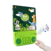 Electronic audiobooks for children, cognitive books with melody and lights, drum sounds, interactive preschool educational toys
