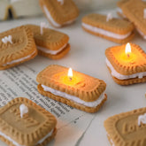 Bougie parfumée en Biscuit faite à la main, mignonne, pour aromathérapie, cire de soja, pour mariage, anniversaire, fête, décoration de la maison