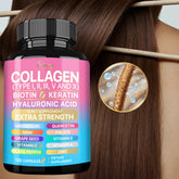 Supplément de collagène - Maintaine le bien-être global, soutient les soins de la peau, les ongles, les cheveux, les antioxydants et le système immunitaire