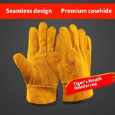 Gants de travail en cuir de vache souple pour hommes, pour conducteur, chasse, conduite, ferme, jardin, soudage, Protection de sécurité, gant de mécanicien