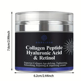 Collagen peptide cream, anti-wrinkle, hyaluronic acid and retinol, firming and tightening, skin care, facial moisturizer