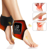 Chauffage électrique protège-cheville 3 niveaux compresse chaude Massage par Vibration masseur de pieds sans fil Protection des articulations de la cheville sangle chauffante