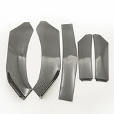 Universal car front bumper lip kit, 5 pieces, ABS spoiler splitter, canard lip splitter, universal car accessories