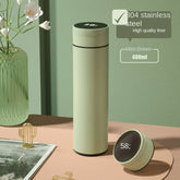 Smart Thermos Mug in 316 stainless steel, temperature display, touch control, insulated water bottle, tea separator, Christmas gift