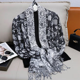 Paisley Print Scarf Design Hijabs for Women Cashmere Pashmina Shawl Lady Wrap Warm Winter Scarves