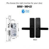 Fingerprint lock, waterproof, Wi-Fi, remote control, Bluetooth, TTLock, app card, digital code, keyless electronic smart door lock