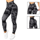 Aught Dye Women's Push-Up Fitness Leggings, Workout Sports Pants, Scrunch Butt Outfit, Seamless Gym Leggings