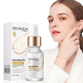 BIOAQUA Essence de riz acide hyaluronique Essence pour le visage nourrissant hydratant blanchissant Anti-rides sérum soins de la peau du visage