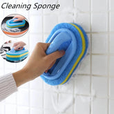 Éponge de nettoyage de cuisine et de salle de bains, brosse de nettoyage, outils à poignée, accessoires ménagers parfaits pour mur de verre, toilettes en céramique 1 pièce
