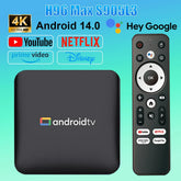 TV Box H96 MAX S905L3 Android 14.0 décodeur BT télécommande 4K Quad Core lecteur multimédia maison décodeur intelligent TV Box 2GB 8GB