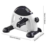 Mini exercise bike arm and leg trainer, adjustable foot pedal exercise machine, LCD screen, portable pedal trainer for home office