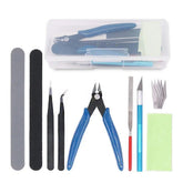 Basic tools for DIY crafts, model cars, hobbies, building repair, assembly tools for beginners, handmade scissors, tweezers