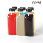 2 ou 6 jus en plastique réutilisables HI avec couvercle, 5 Oz, 8 Oz, 12 Oz, 16 oz, idéal pour la Smunvétérans wn ie, le lait, etc. -Facile à nettoyer et à compléter-Leak-Verde pour Bpa