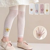 Leggings pour filles, pantalons ajourés pour enfants, vêtements d'été pour enfants, pantalons crayon à fleurs, Style coréen