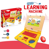 Machine d'apprentissage de Puzzle pour tout-petits, faux ordinateur portable de dessin animé avec musique légère, souris, Simulation d'ordinateur, jouets éclairants, cadeaux pour enfants