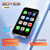 SOYES XS15 Mini Smartphone 3.0 "Android8.1 Quad-core 2GB RAM 16GB ROM double SIM veille réseau 3G petit téléphone