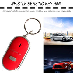 Smart anti-loss key finder, LED whistle, flashing alarm with key fob