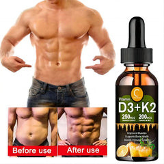Liquid vitamin D3K2 for heart and immune health, vitamin K2D3 drops