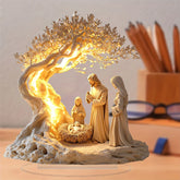 2D Easter Nativity Scene Figurine, 1 Piece, Tabletop Decoration, Nativity Figurine Set, Home Decoration, Church Gift