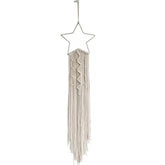 Nordic Style Macrame Wall Sconce for Baby and Child's Room, Boho Home Decor with Moon, Ramadan