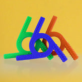 Jouets à mâcher sensoriels pour enfants autistes, outil à mâcher à moteur oral flux pour enfants avec dentition, TDAH, autisme, besoins de mordre, anneau de dentition,