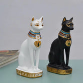 Statue de chat ornement chat égyptien Figurine Statue décoration Vintage chat déesse Statue maison jardin Mini Animal ornement