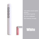 PowerPoint Laser Pen with Flip Cover, Office Teaching Projector Presentation Remote Control, Wireless USB Presentation Clicker, Smart Page Pen
