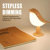 Petite lampe de bureau, lampe d'oiseau lampes de chevet avec 3 températures de couleur et capteur tactile, lampe sans fil veilleuse pour enfants