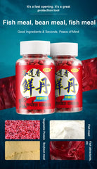 Fishing bait in pellet form, animal protein, fresh and moist