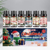 Ensemble d'huiles essentielles d'aromathérapie de noël, parfum longue durée, 6 parfums de vacances, parfums festifs et atmosphère relaxante, 6x10ml