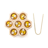 Wooden Bee Puzzle Montessori Toys for Babies, Fine Motor Skills Toy for Babies 0-12 Months, Assorted Games, Early Educational Toys, Gift